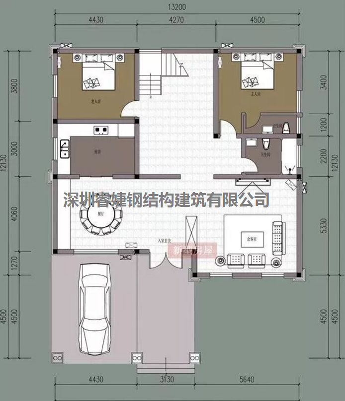 五套鄉(xiāng)間別墅小戶型，2層5臥室?guī)к噹?kù)，超級(jí)經(jīng)濟(jì)實(shí)惠（帶設(shè)計(jì)圖）(圖2)