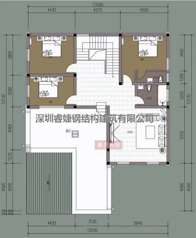 五套鄉(xiāng)間別墅小戶型，2層5臥室?guī)к噹?kù)，超級(jí)經(jīng)濟(jì)實(shí)惠（帶設(shè)計(jì)圖）(圖3)